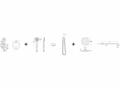 Pack Basic Grifo Empotrado Monomando Ducha Rociador Con Brazo Y Maneral – L20 – Roca – A5D1809C00