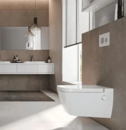Pack Inodoro Suspendido Con Función De Lavado Agua Caliente Y Fría + Bastidor De 8 Cm (sin Conexión Eléctrica) – TeceOne – Tece