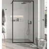 Panel Fijo De Ducha Con Marco Perimetral Negro Vidrio Transparente Fresh FR103 – Fresh – Kassandra