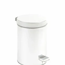 Papelera Higiénica Con Pedal De Capacidad 3 L De Acero Inoxidable. Acabado Blanco 09100.W – Nofer