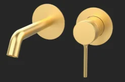 Parte Externa Lavabo Monomando De Empotrar En Oro Cepillado Estilo Premium Colección TIME 47017488 – GRB Mixers