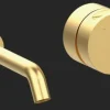 Parte Externa Lavabo Monomando De Empotrar En Oro Cepillado Estilo Cool Colección INCOOL 90108088 – GRB Mixers