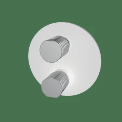 Parte Externa Monomando De Empotrar Con Desviador Blanco Estilo Premium Colección AURA 75047210 – GRB Mixers