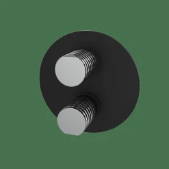 Parte Externa Monomando De Empotrar Con Desviador Negro Estilo Premium Colección AURA 75047220 – GRB Mixers