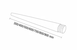 Pasamanos Basic Tubo Recto 300 Mm – PrestoEquip – 94130