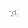 Percha – Negro Mate Modelo Nicole – 6808081 – Manillons Torrent