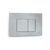 Placa Pulsadora Doble Cuadrados Blanco – Drena