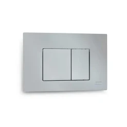 Placa Pulsadora Doble Cuadrados Blanco – Drena