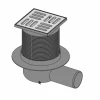Plato De Ducha De Obra Rejilla Gala-Drain Cuadrado – Gala – G5340400