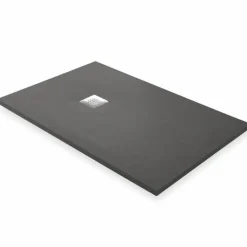 Plato De Ducha De Resina Elio Grafito – Kassandra
