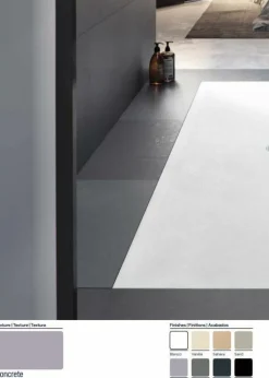 Plato De Ducha De Solid Stone Textura Concrete – Hit – Baños 10