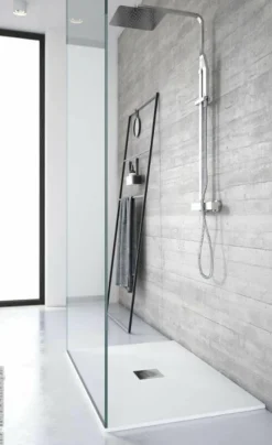 Plato De Ducha De Solid Stone Textura Concrete – Hit – Baños 10