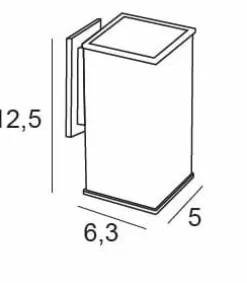 Portacepillos Adhesivo – Cromo Modelo Lys – 6765002 – Manillons Torrent