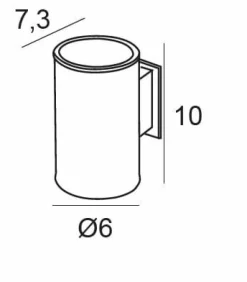 Portacepillos Pared Adh – Cromo Modelo Marina – 2886002 – Manillons Torrent
