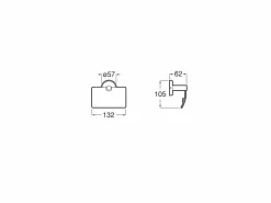 Portarrollo Con Tapa (Posibilidad De Instalación Mediante Tornillería O Adhesivo) – Twin – Roca – A816713001