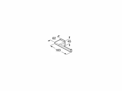 Portarrollo Sin Tapa (Posibilidad De Instalación Mediante Tornillería O Adhesivo) – Rubik – Roca – A816850001