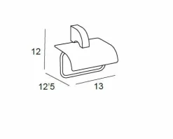 Portarrollos – Cromo Modelo Lys – 6704002 – Manillons Torrent