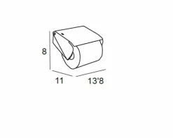 Portarrollos – Inox Cepillado Modelo Eco – 6504012 – Manillons Torrent