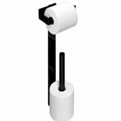 Portarrollos Con Reserva – Negro Mate Modelo Slim – 2324081 – Manillons Torrent