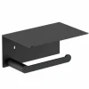 Portarrollos Dispensador De Papel Color Negro Serie Niza – 16876.N – Nofer