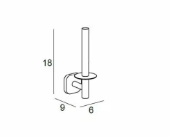Portarrollos Reserva – Cromo Modelo Bassic – 1538002 – Manillons Torrent