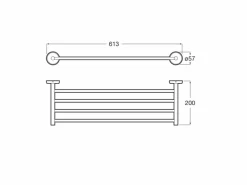 Portatoallas (instalación Mediante Tornillería) – Twin – Roca – A816707001