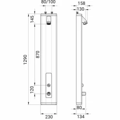 Prestoduc Accionamiento Mediante Pulsador. PRESTO Conjunto Prestoduc Con Grifo 50 – 88804 – Presto Iberica