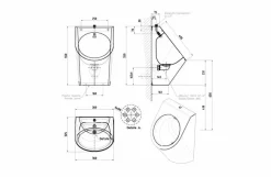 PRUEBA Urinario Prestowash Inox Oval – PrestoEquip – 88947