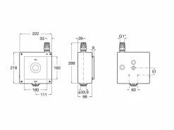 R – Fluxor Electrónico Para Inodoro. Alimentación Con Conexión A La Red (230 V) – Sentronic – Roca – A5A9102C00