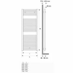 Radiador Toallero Blanco – Gamma – Mithos