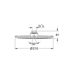 Rociador Rainshower Cosmopolitan 210 Ducha Mural – Grohe