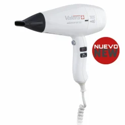 Secador De Pelo Swiss Silent Jet 2000 Cable Espiral Pulsador ON/OFF Blanco/Negro – Ghessu Bath