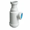 Sifón Botella Horizontal Lavabo/bidet 1 1/2″ Blanco Ø40mm – S-65.002128 – Jimten