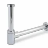 Sifón Botella Horizontal Lavabo/bidet 1 1/4″ Compacto Cromo Ø300mm – 2000000050 – Stillö