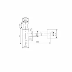 Sifón Cromado Visto Redondo – MSCL002 – IMEX