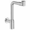 Sifón Decorativo Mural Cilíndrico De 1 1/4″ Salvaespacio Para Lavabo Tubo De 245 Mm – A506406600 – Aqua – Roca