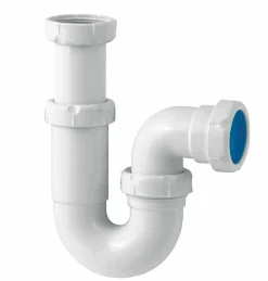 Sifón P Horizontal Lavabo/bidet 1¼/1½/1¼x1½ Blanco Ø40mm – S-31 – Jimten