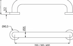 Soporte Asidero Bañera 201 25 Cm Reforzado – 33ASI0250125 – AQG