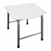 Taburete Altura Fija Base En PP Y Estructura De Aluminio 15038.W – Nofer