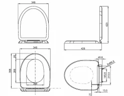 Tapa Inodoro INOX Para WC 13012, 13013 Y 13018 15029.S – Nofer