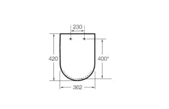 Tapa Y Asiento Amortiguado Para Inodoro – Meridian Compacto – Roca – A8012AC00B