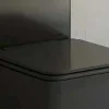 Tapa Y Asiento Con Caida Amortiguada Para Inodoro Pisa Negro – Aquore