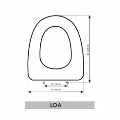 Tapa Y Asiento Fijo Blanco – Loa – G5128201 – Gala