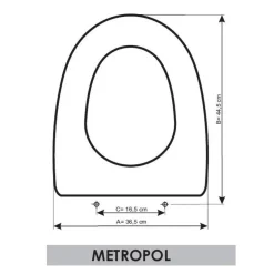 Tapa Y Asiento Para Inodoro – Metropol – Gala