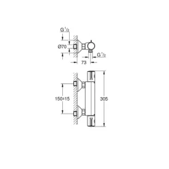 Termostato De Ducha – Grohtherm 800 – Grohe