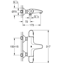 Termostato Para Baño Y Ducha – Grohtherm 1000 – Grohe