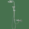 Termostática Con Columna Fija Externa Estilo Basic Colección TENDER 40452400 – GRB Mixers