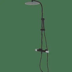 Termostática De Ducha Con Columna Negro Estilo Premium Colección AURA 75425752XL – GRB Mixers