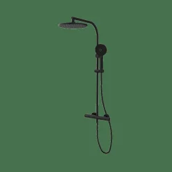 Termostática De Ducha Con Columna GRB Dry Negro Estilo Hidro Colección WINNER 44435442XL – GRB Mixers