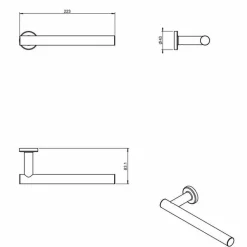 Toallero 22,5 Cm – Architect – Cosmic –